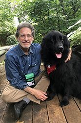 Eric Keller and Jake the Therapy Dog