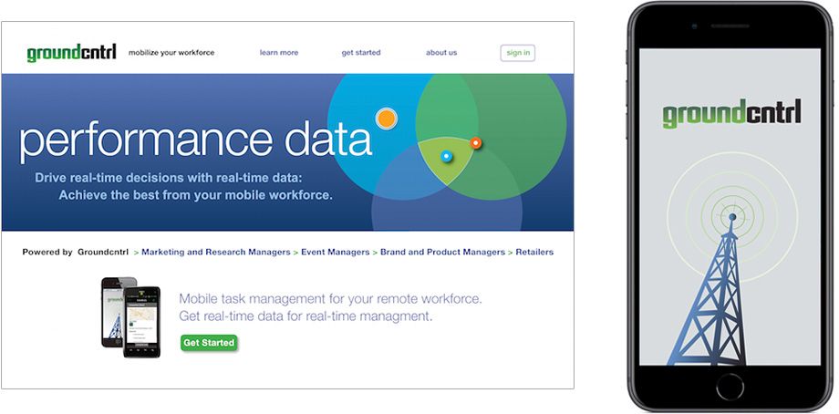 GroundCntrl website design by Eric Keller