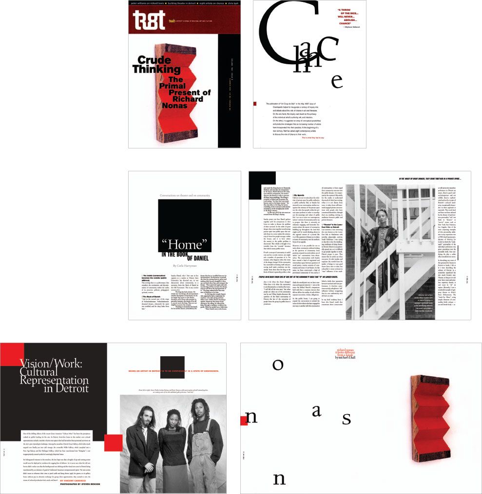 editorial design by Eric Keller Design for tr8t journal