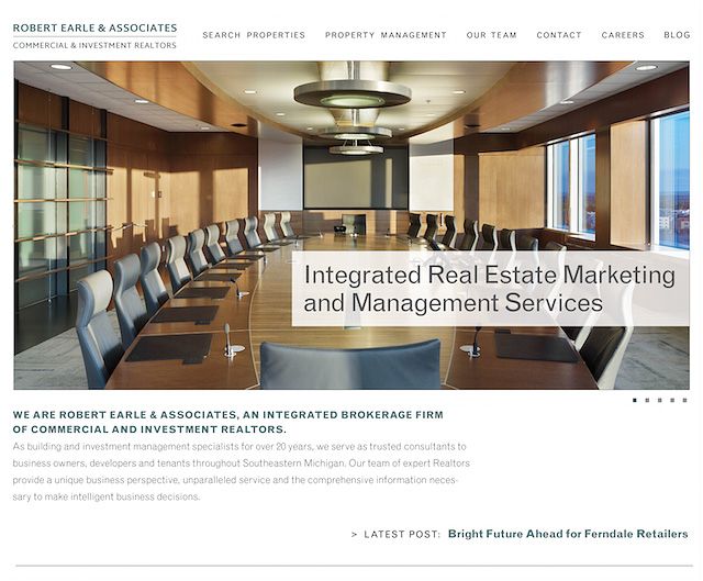 Robert Earle & Associates website design by Eric Keller