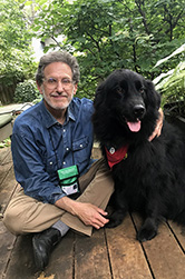 Eric Keller and Jake the Therapy Dog